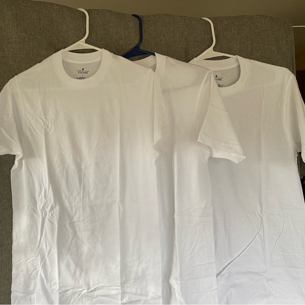 Stafford Mens Crew Neck Tees, Men’s Small